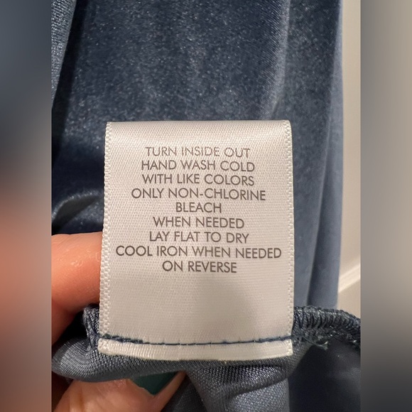 ModCloth Fervour Blue Velvet Dress with pockets - Picture 6 of 6